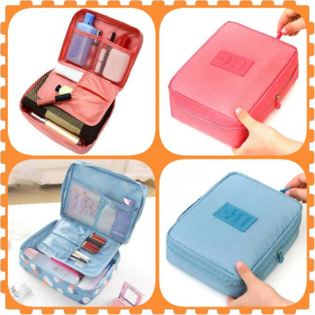 Tas Dompet Cosmetic Peralatan Mandi Travel Organizer Pouch Bag Storag Makeup Tas Penyimpanan Serbagu