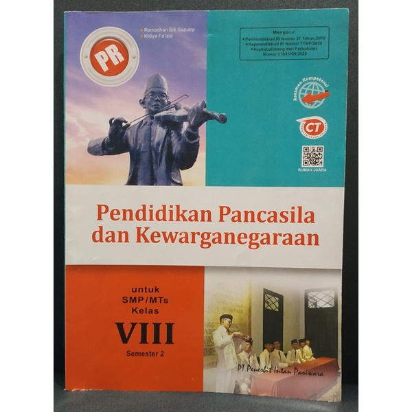Buku PR Intan Pariwara PPKN Kelas 8 semester 2