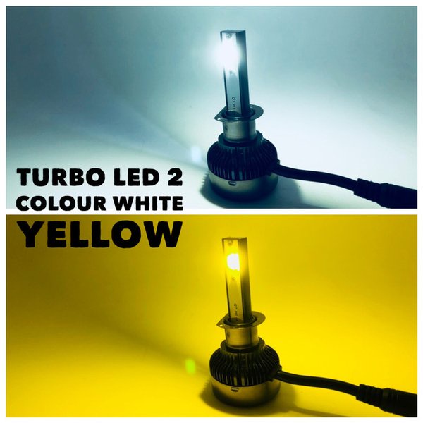 Lampu Led AES TURBO H1 warna putih kuning merk AES
