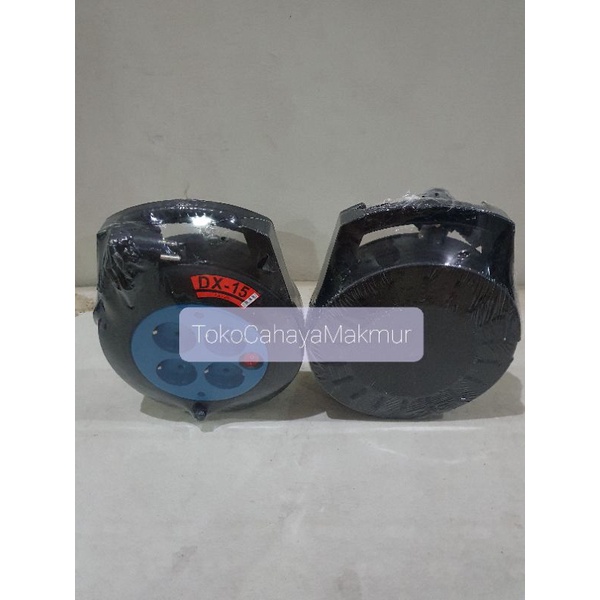 Kabel Roll/Stop Kontak/Kabel Box DX-15 DX15 + Saklar Lampu Indikator Dexta