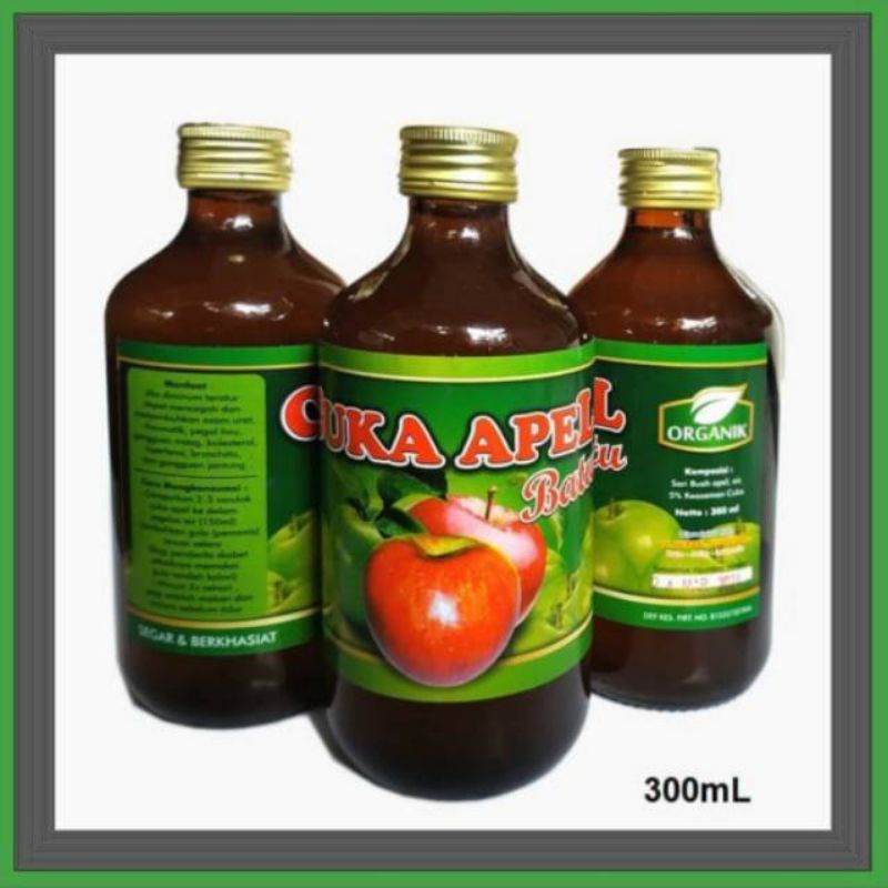 

Cuka Apel Batu Asli Organik 300 ml | Bukan Tahesta | Nutrigreat