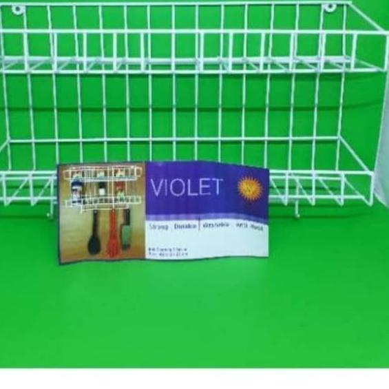❊ Rak serbaguna /rak gantung kawat 2 susun violet ✾