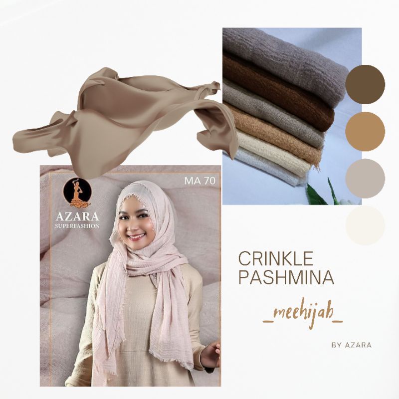 PASHMINA KUSUT CRINKLE SHAWL MURAH AZARA