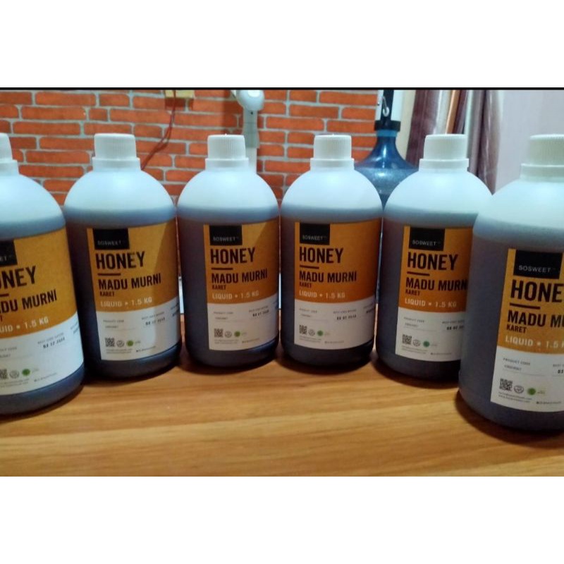

madu murni asli karet hevea haldinfood 1,5kg
