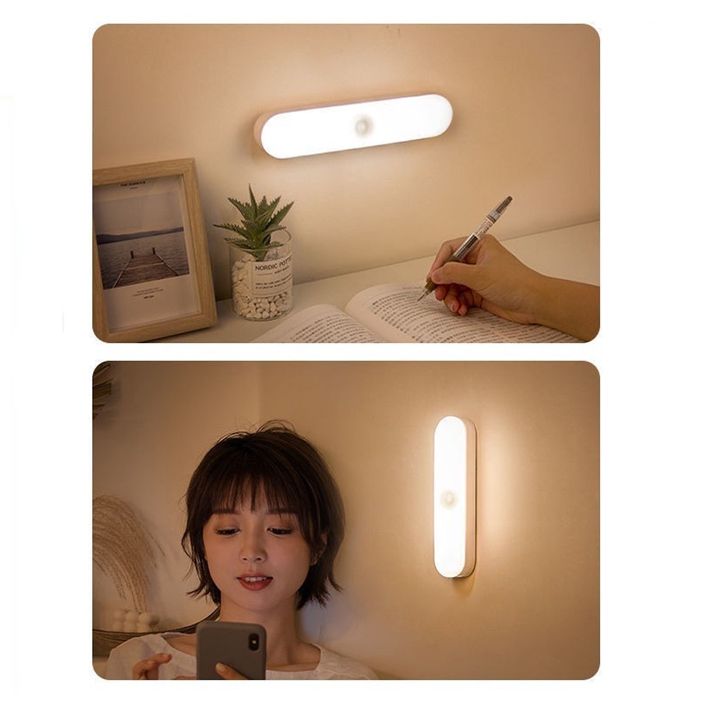 10 Cm LED Multifungsi Lampu Meja Kamar Tidur Dinding Magnet USB Pengisian Tombol Samping Tempat Tidur Lampu Dimmable untuk Darurat