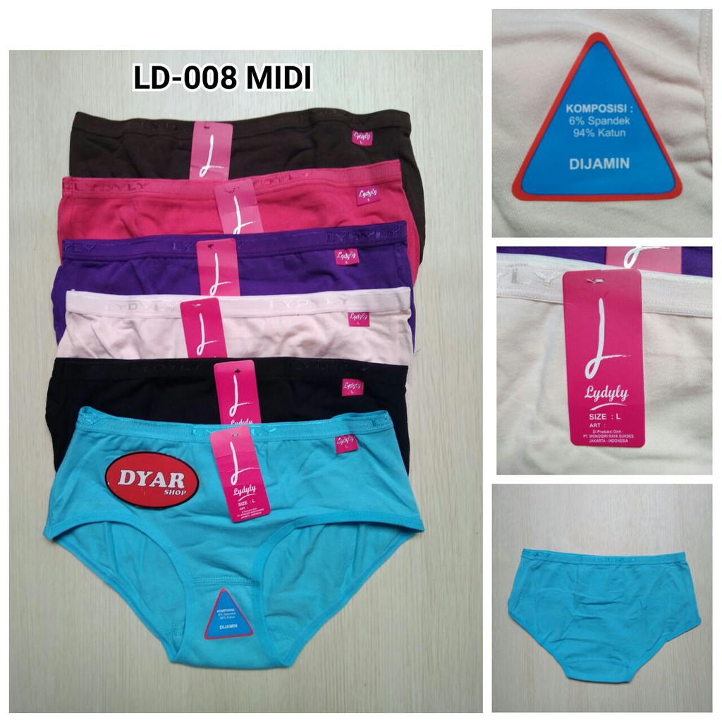 CD Lydyly LD 008 Celana Dalam Lydyly Midi CD Wanita Celana