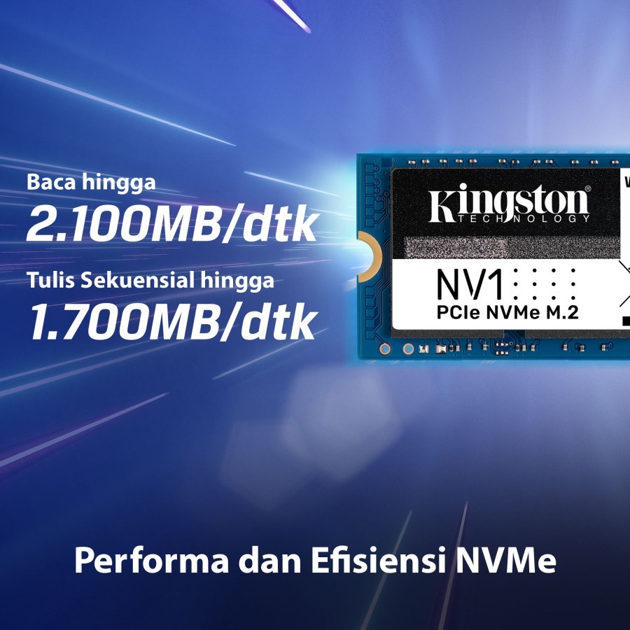 SSD KINGSTON 500GB NV1 PCIe NVMe M.2 (SNVS/500G) / SSD KINGSTON NV1