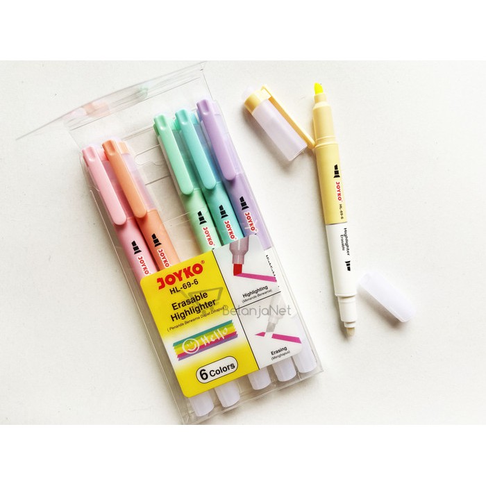 Erasable Highlighter | Penanda Dapat Dihapus Joyko HL-69-6