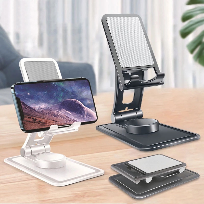 Stand Holder Hp / Tablet Universal Portable Bisa Dilipat / Berputar 360 Derajat