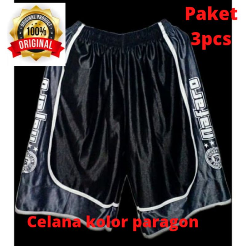 PAKET 3PCS KOLOR JUMBO 7/8 M, L, XL, XXL, XXXL 120cm  CELAN HAWAI PRIA WANITA / CELAN SANTAI / CELANA / KOLOR / HAWAI