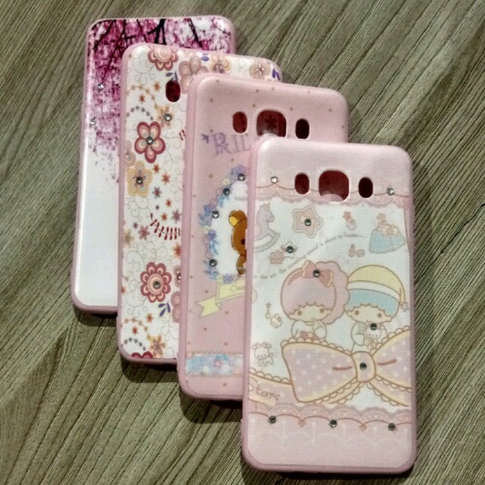 Ready! Soft Case Pink Samsung J7 2016 Case Karakter Case Motif J710 Case