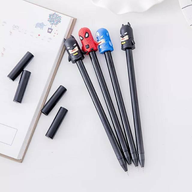 

TKB Pena Karakter SuperHero / Pena SuperHero Gel Ink /Pena Unik Lucu