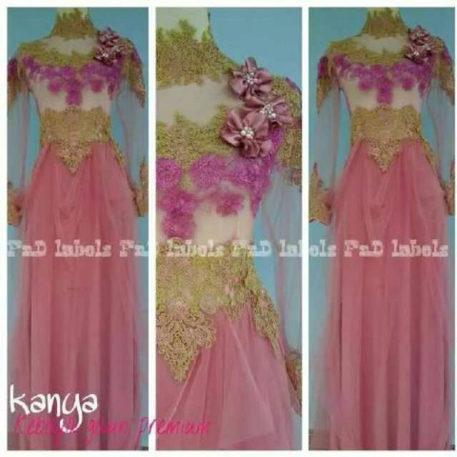 Kebaya gaun Kanya Ori FnD labels/ gaun prewedding/ gaun pengantin/ gaun akad