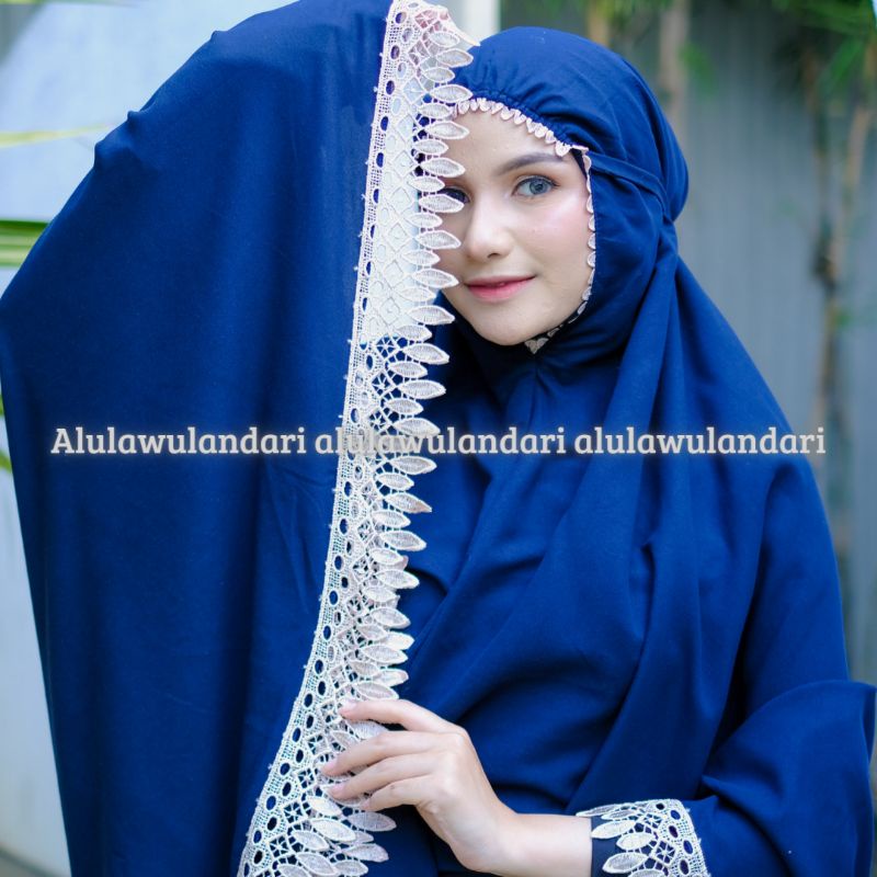 Mukena Nairaseries katun polos dewasa renda giper