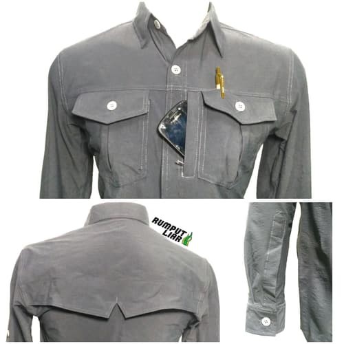 Kemeja PDL Lapangan Quick Dry Polos Kantor Indoor Outdoor MD 4
