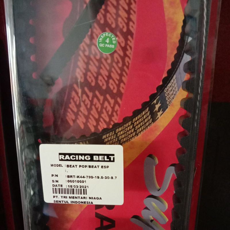 V BELT ONLY RACING BRT BEAT POP / BEAT ESP / SCOOPY ESP