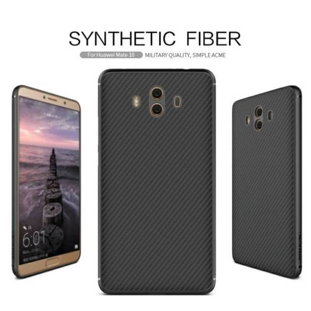 nillkin synthetic fiber carbon huawei mate 10 soft case casing cover