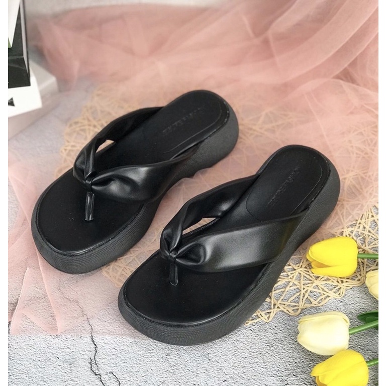 Wedges S8028 sendal wanita import realpict
