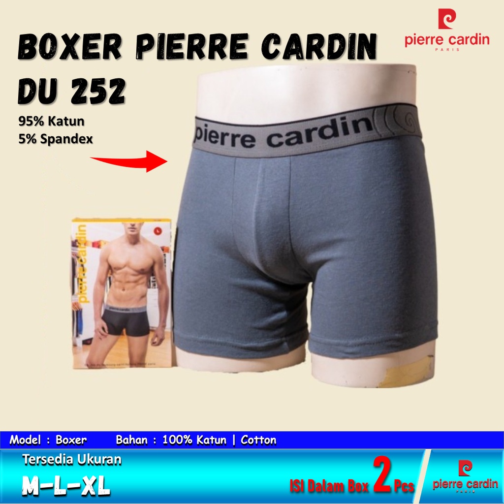 Celana Boxer Pria PIERRE CARDIN PC 252 ISI-2 Pcs bahan Katun