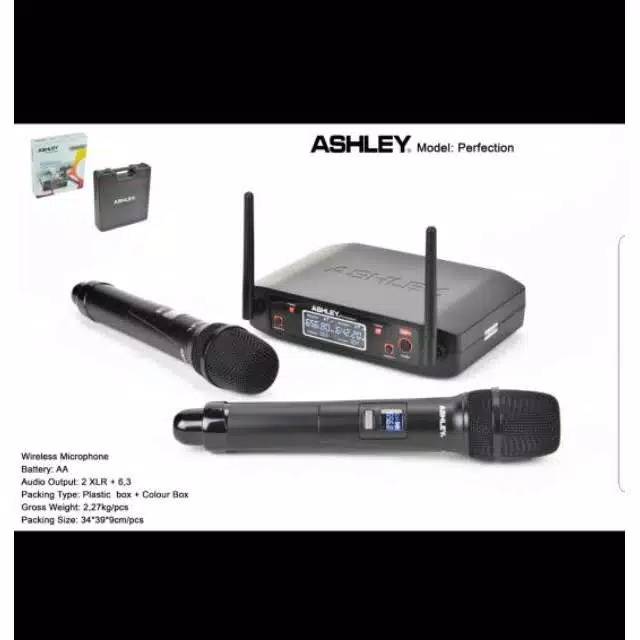 Mic wireless ashley mic profesional vocal