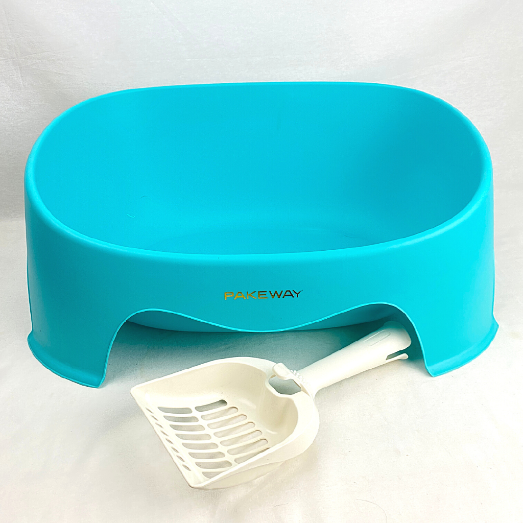 

PAKEWAY Toilet Kucing TOMCAT Cat Toilet Tray And Cattery BLUE