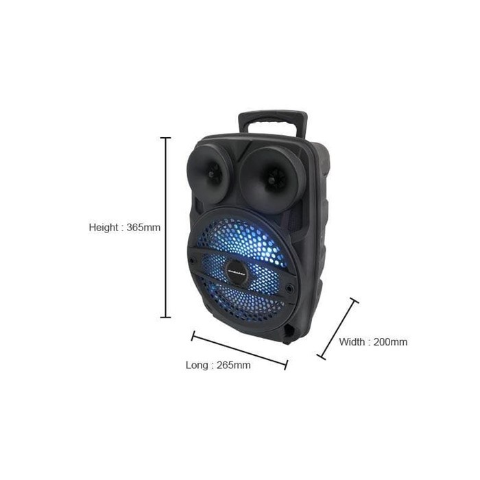 SPEAKER MULTIMEDIA SIMBADDA CST 838N (KARAOKE) SUBWOOFER MUSIC PLAYER FREE MIC