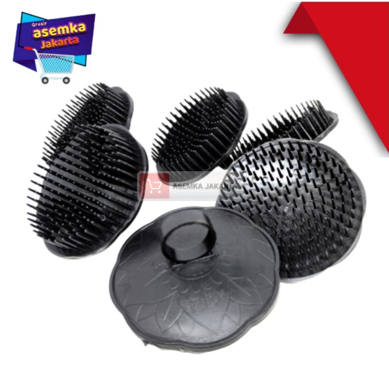 Sisir Keramas 6pcs Sisir bulat Sisir Original Penny Bahan Lentur Grosir