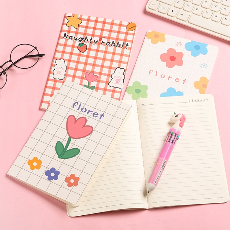 Simple Cartoon A5 Notebook 32k Student Notepad