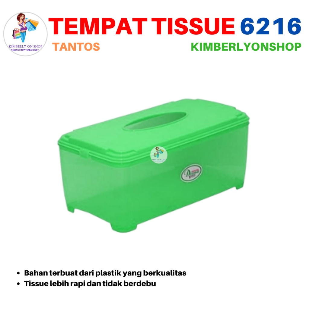 Tempat Tissue Kotak Tisu Plastik Diana Plus L 6216 Tantos