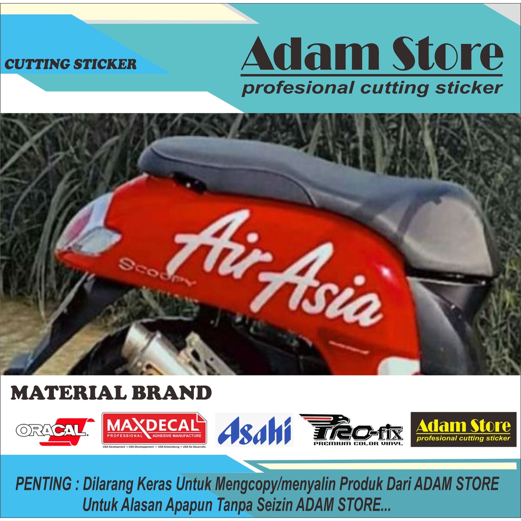 sticker motor scoopy sticker honda scoopy stiker scoopy stiker motor Scoopy stiker model Air Asia st