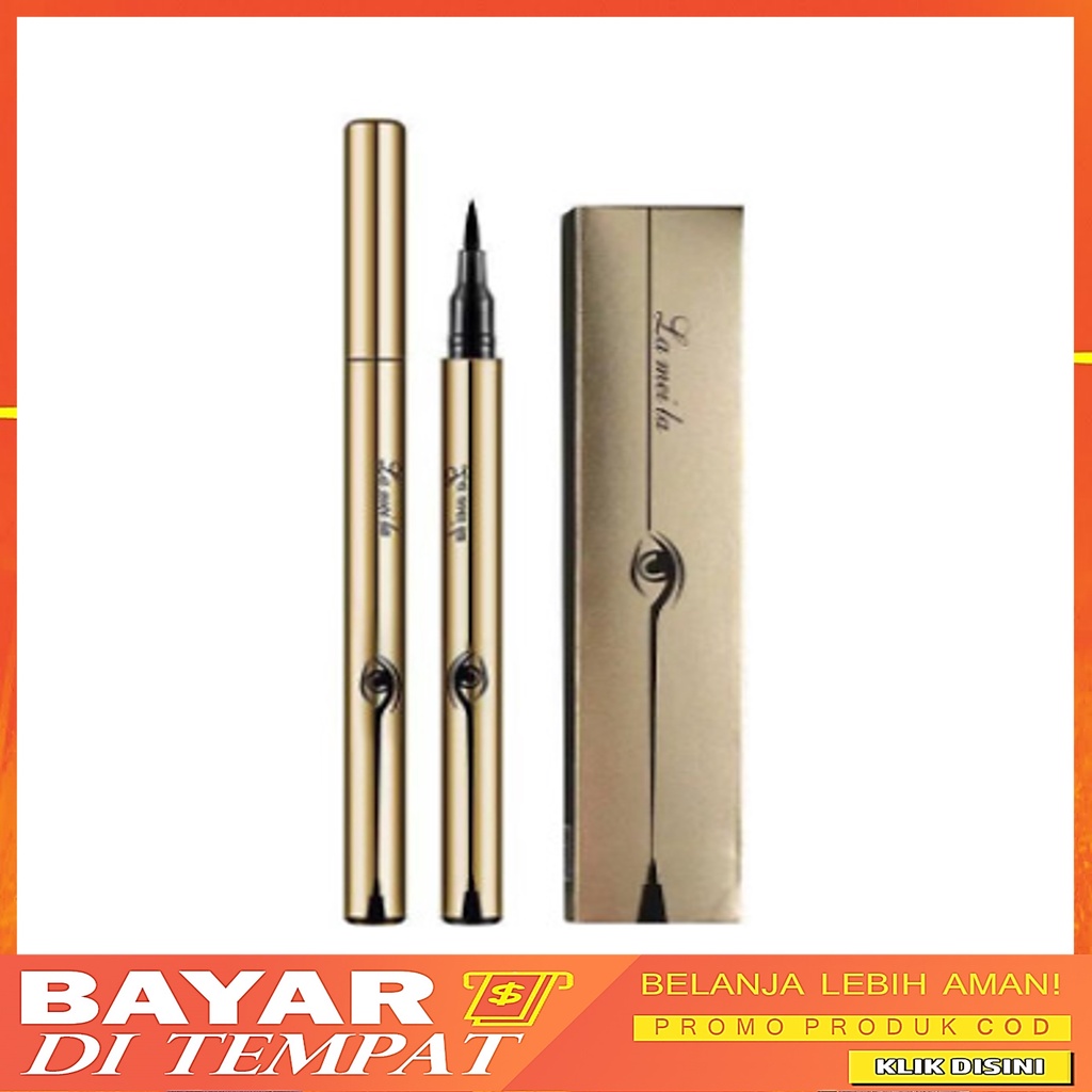 Lameila Eyeliner Anti Air &amp; Keringat Warna Gold / Silver DJ 1023