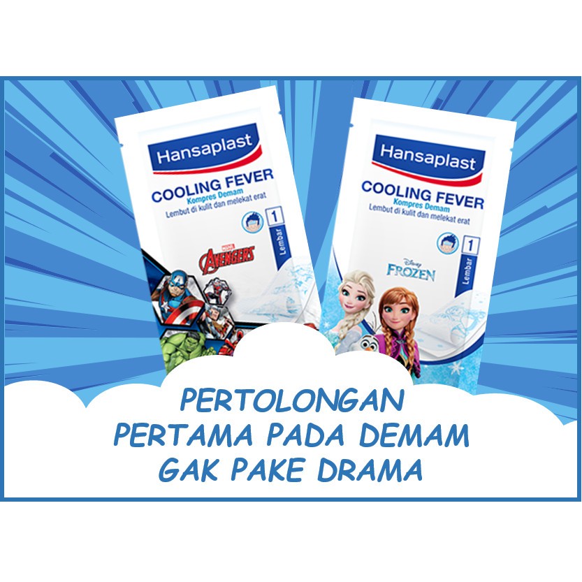 Ecer HANSAPLAST &amp; BYE BYE FEVER BAYI &amp; ANAK - Plester Kompres Penurun PANAS DEMAM Hansaplas ens