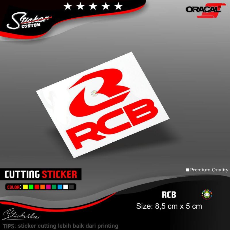 stiker racing boy stiker RCB sticker motor stiker racingboy