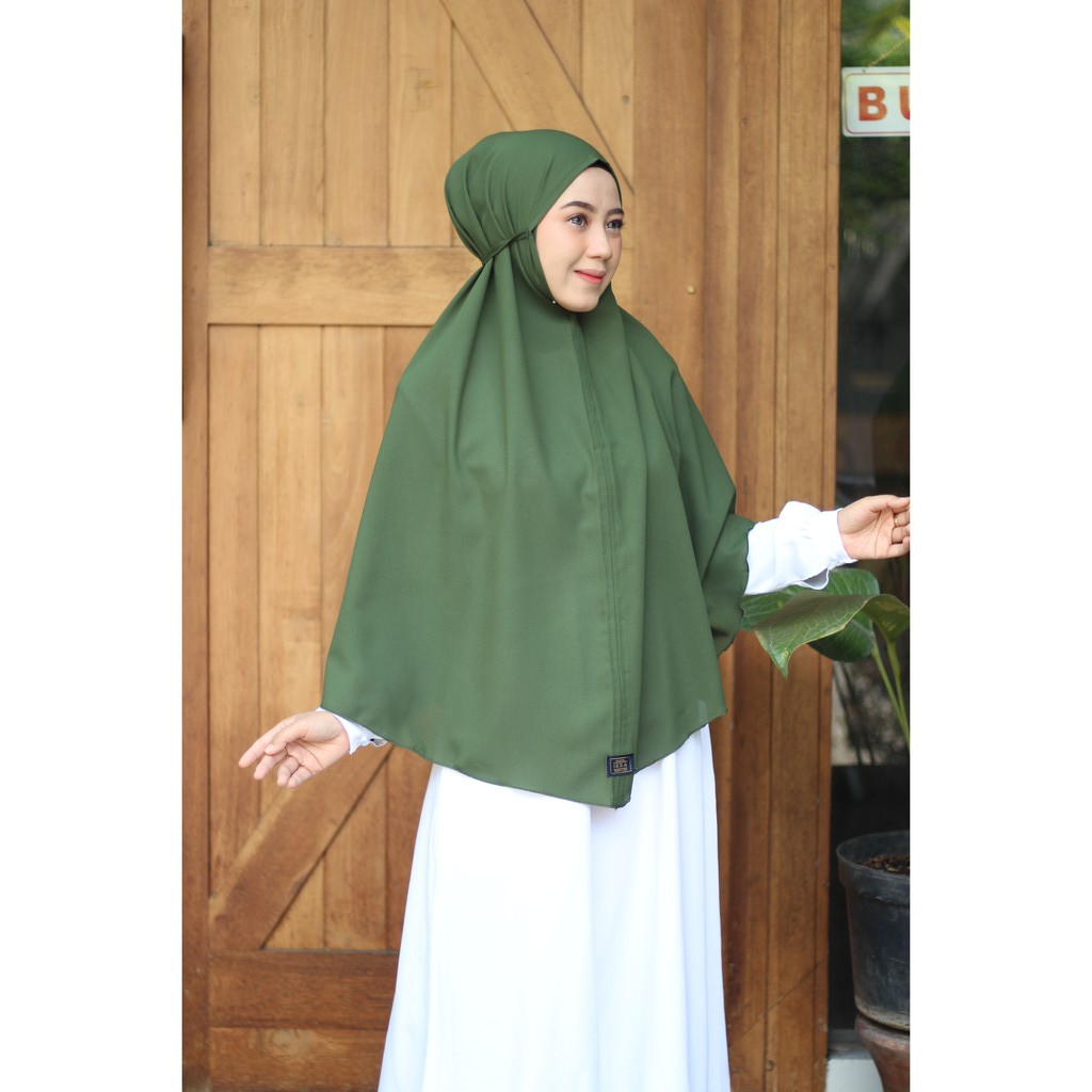 Termurah! Hijab instan BERGO MARYAM JUMBO bahan diamond italiano by maroon | Shopee