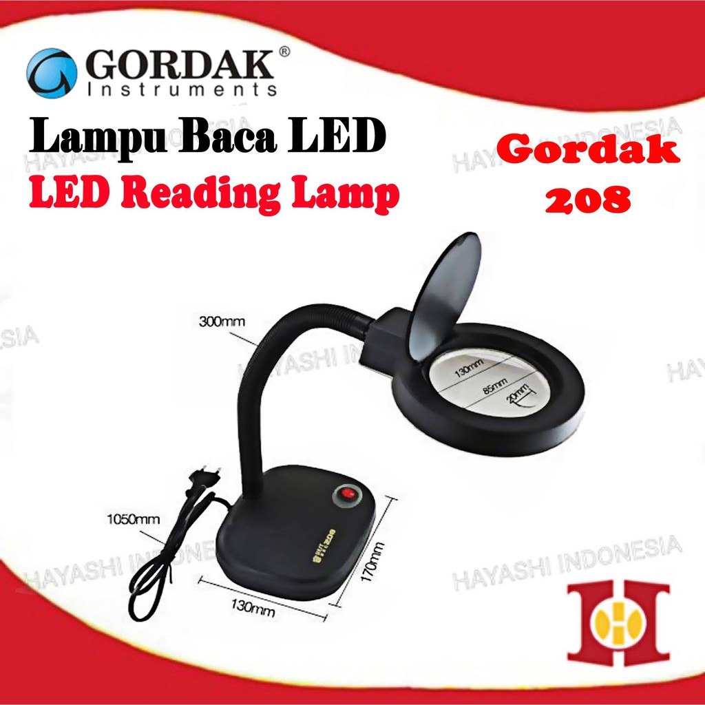 Lampu Baca LED Lampu Meja GORDAK 208