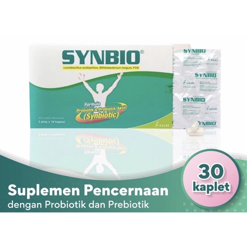 Synbio strip 10 tablet ( probiotic lactobacillus untuk pencernaan )