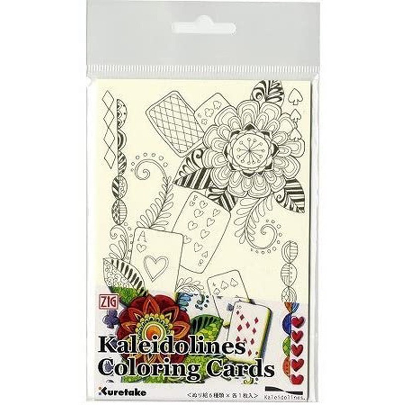 

ZIG KALEIDOLINES COLORING CARDS - Playing Cards (KLCC-101)