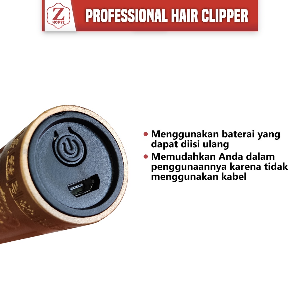 Alat Mesin Cukur Potong Elektrik Rambut Kumis Jenggot Jambang Hair Clipper Hair Trimmer Hair Clipper Rambut