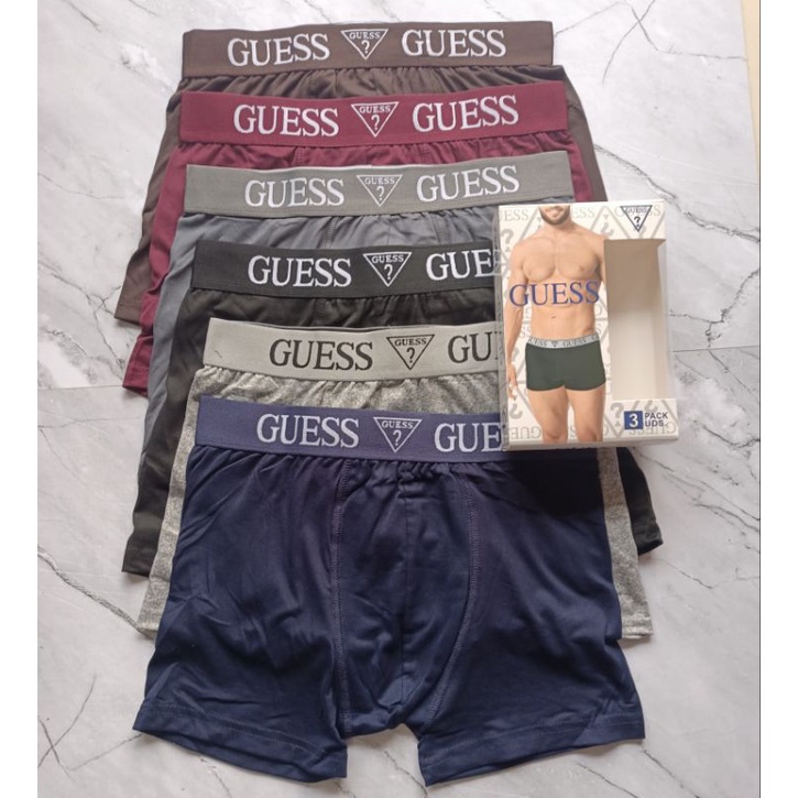 1 BOX ISI 3 PCS  BOXER GUes| CELANA DALAM PRIA