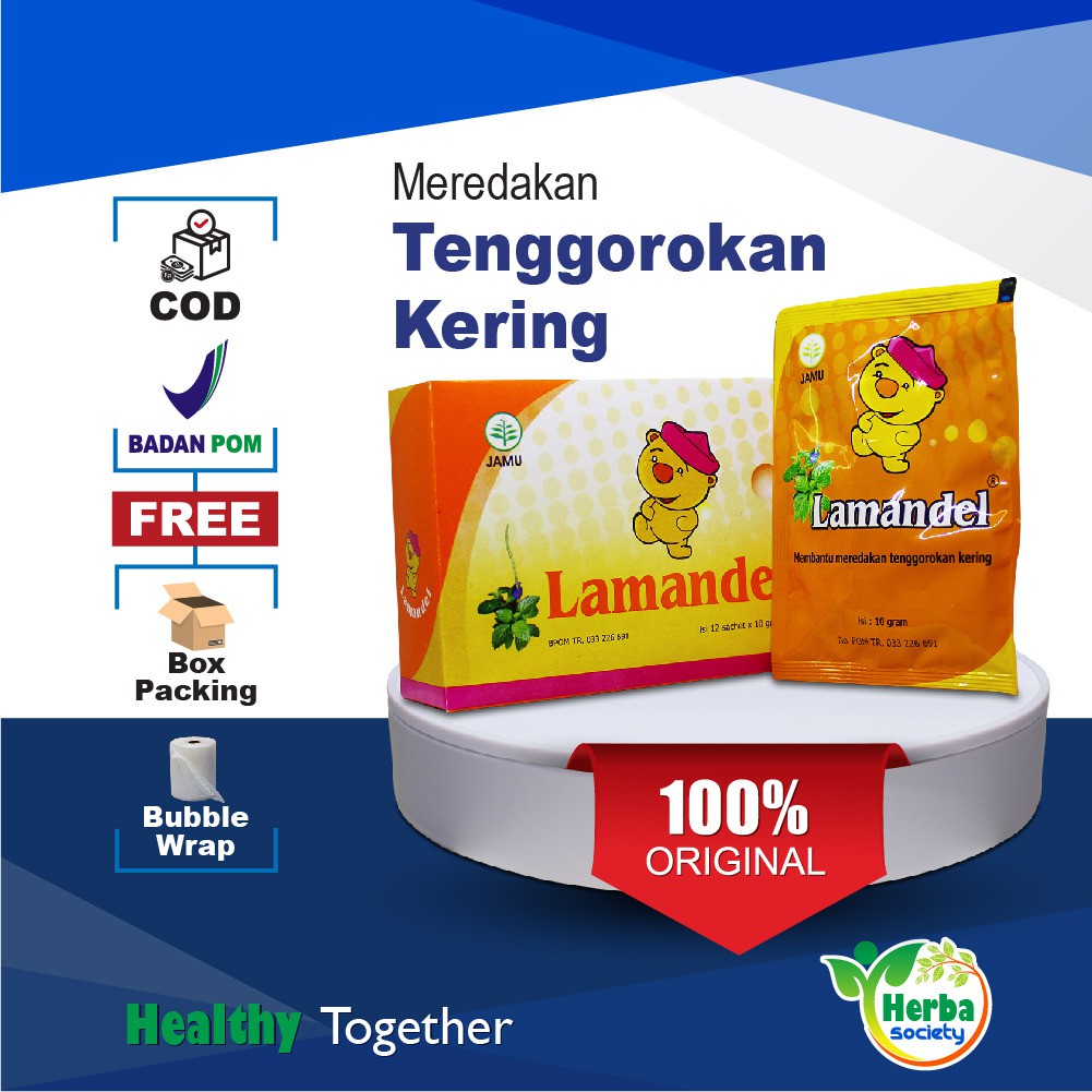Obat Sariawan Anak LAMANDEL Sachet Ampuh Anak 5 Tahun Keatas Original BPOM