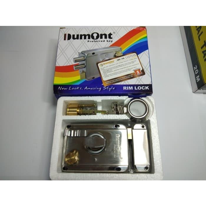Delion | Dumont Kunci Pintu Otomatis Kunci Pintu Besi Body Otomatis Rim Lock