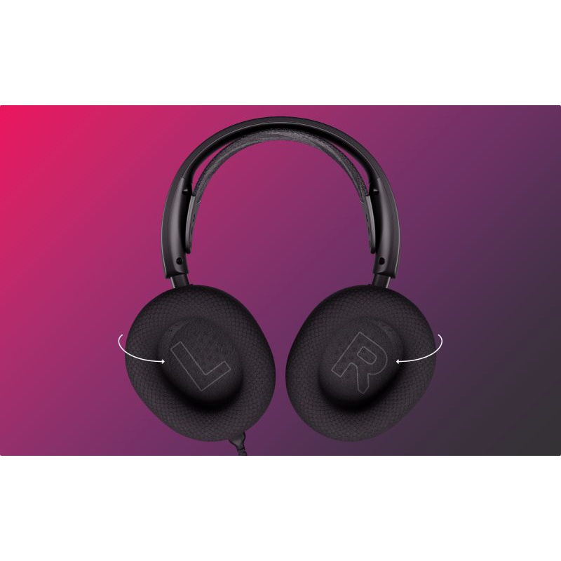 Steelseries Arctis Nova 3 RGB Wired - Headphone Gaming - Ultra Lightweight - Garansi Resmi 1 Tahun