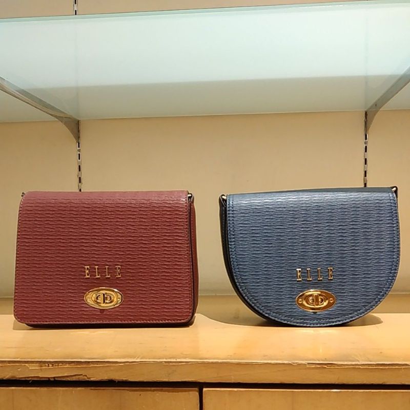 Tas Wanita Sling Bag Selempang ELLE 41233 41232 Produk Original Counter Depstore Fashion Branded