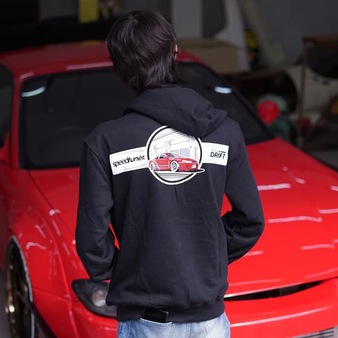 Silvia Jacket | Speedtuner X Garasi Drift - Hitam, S .Deevagrosir.Olshop