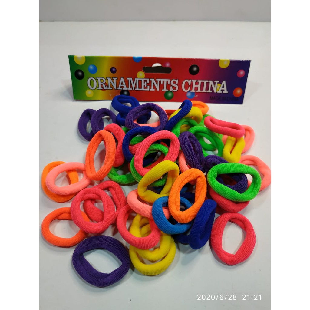 1 Bungkus Ikat Rambut Ornament Mini seri Donat