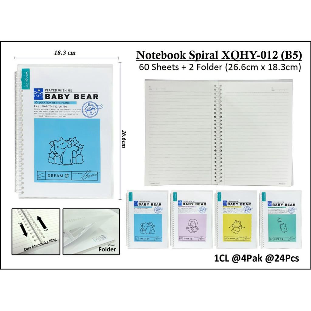 

H7Y Map Binder Looseleaf B5 Ring Tarik Kiri Kanan Terbaru Wengu Isi 60 Lembar Polos Atau Karakter