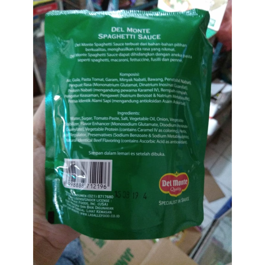 DELMONTE SAUCE 250 GRAM