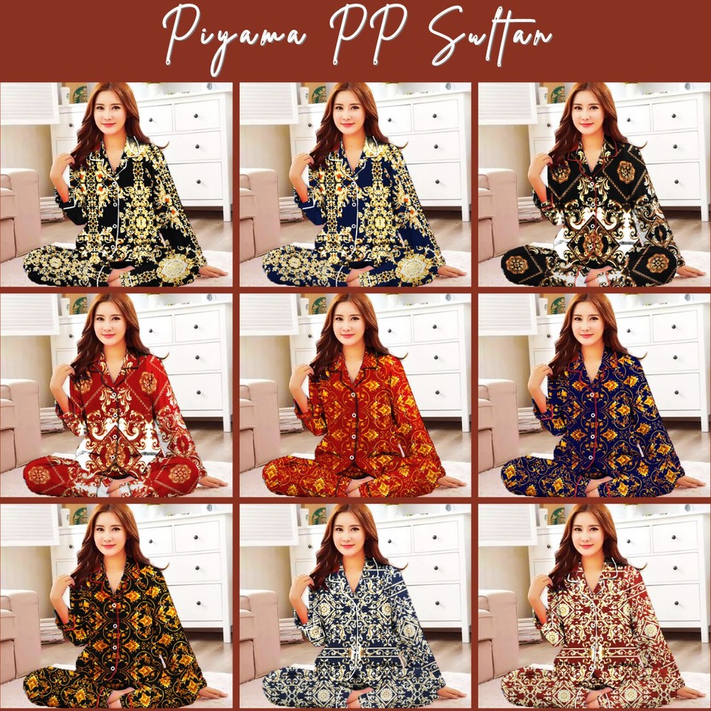Piyama PP Dewasa Sultan / Janda Bolong / Tie Dye Katun Jepang - Fit XL-2