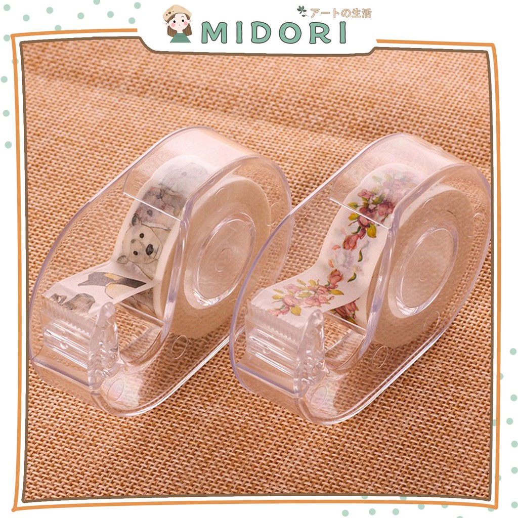 

[MIDORI] Single Dispenser Tape Washi Masking Dispenser Tempat Washi Tape - F0044