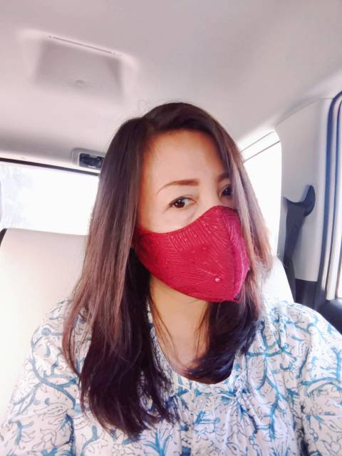 Masker brokat murah sekali bahan bagus 3ply